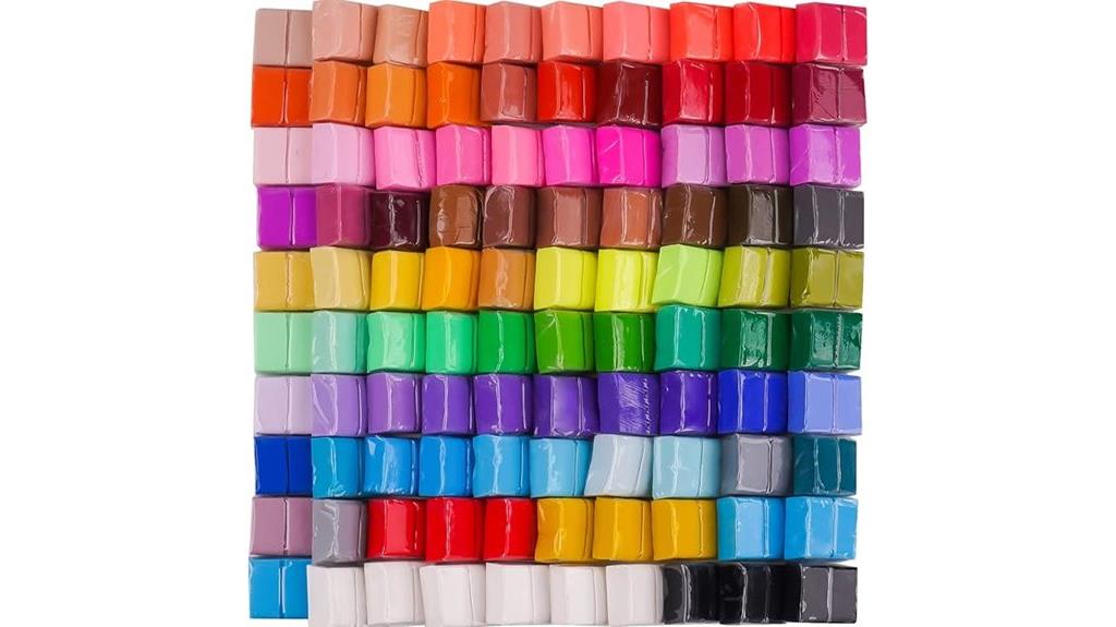 100pcs colorful polymer clay