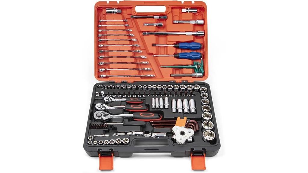 121 piece ratchet socket set