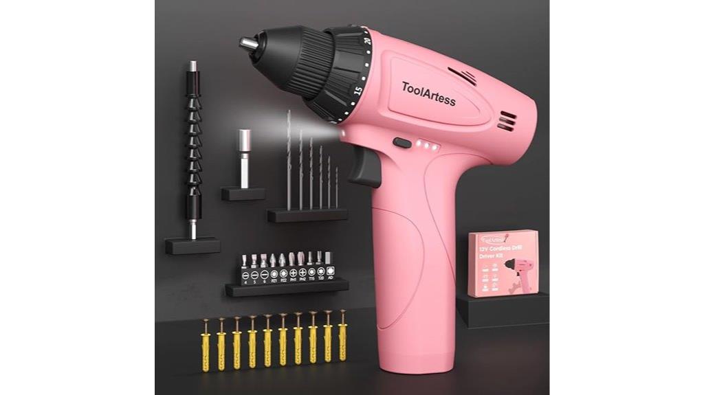 12v cordless drill set