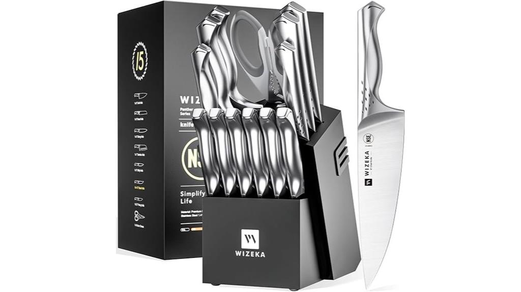 15 piece german stainless steel