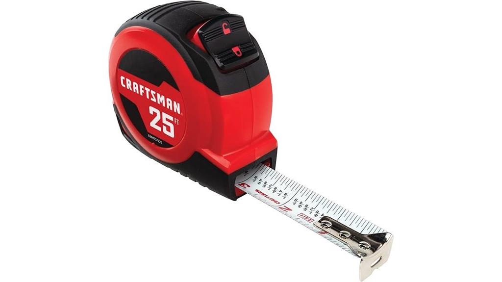 25 foot fraction tape measure