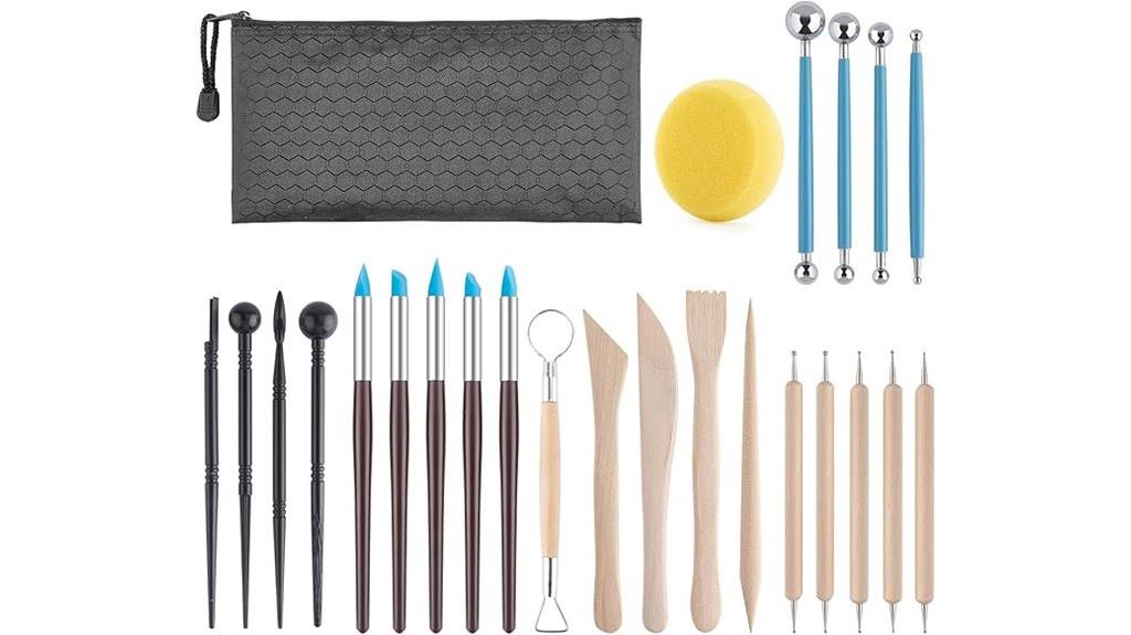 25 piece clay sculpting set