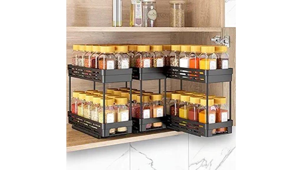 3 piece spice rack organizer