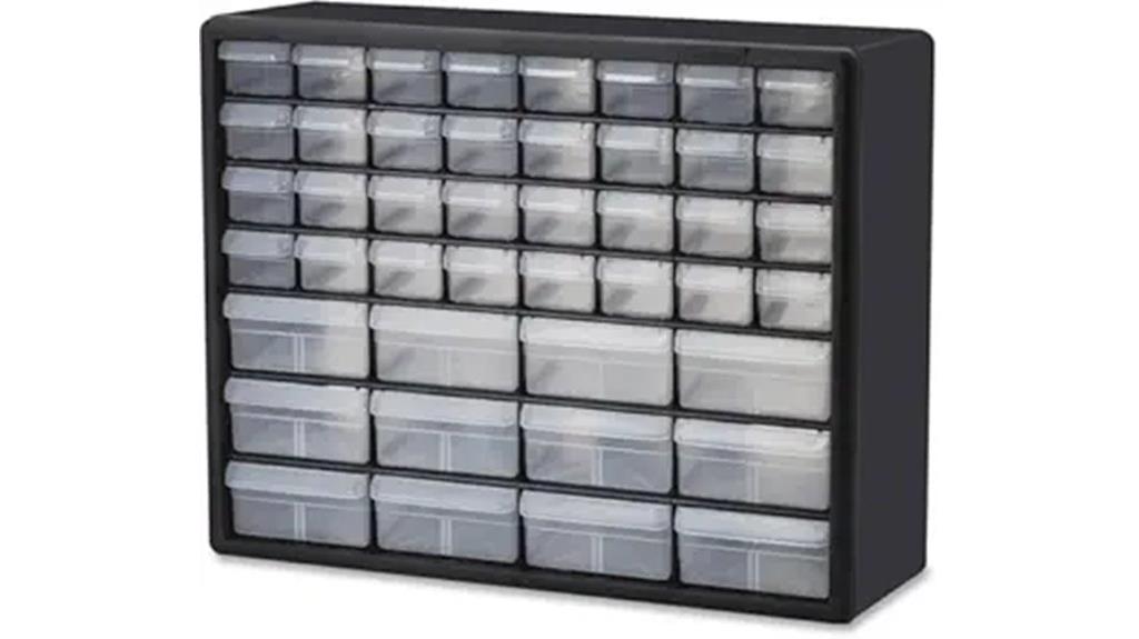 44 drawer plastic storage