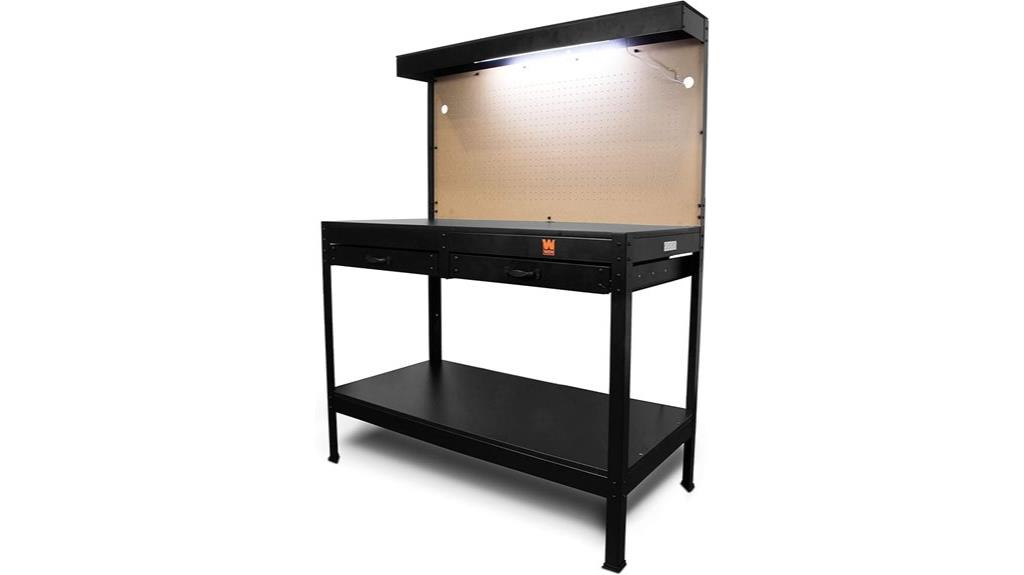 48 inch workbench with outlets