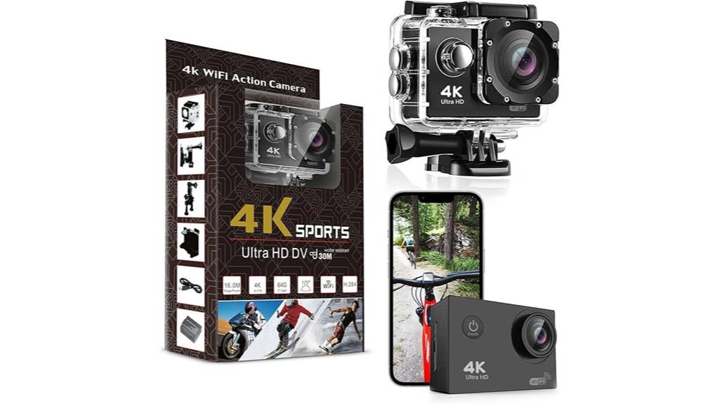 4k waterproof wi fi camera