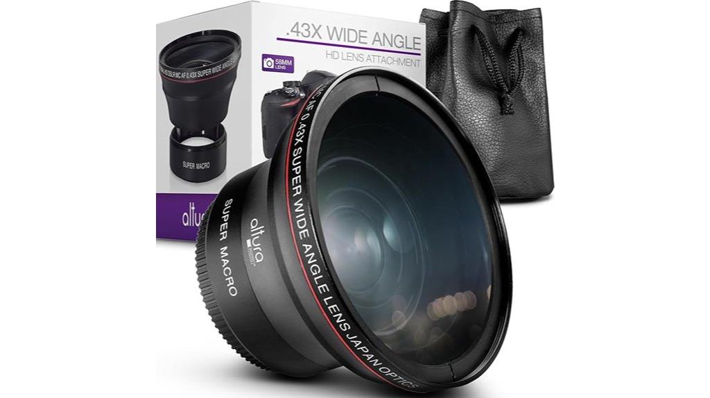 58mm wide angle macro