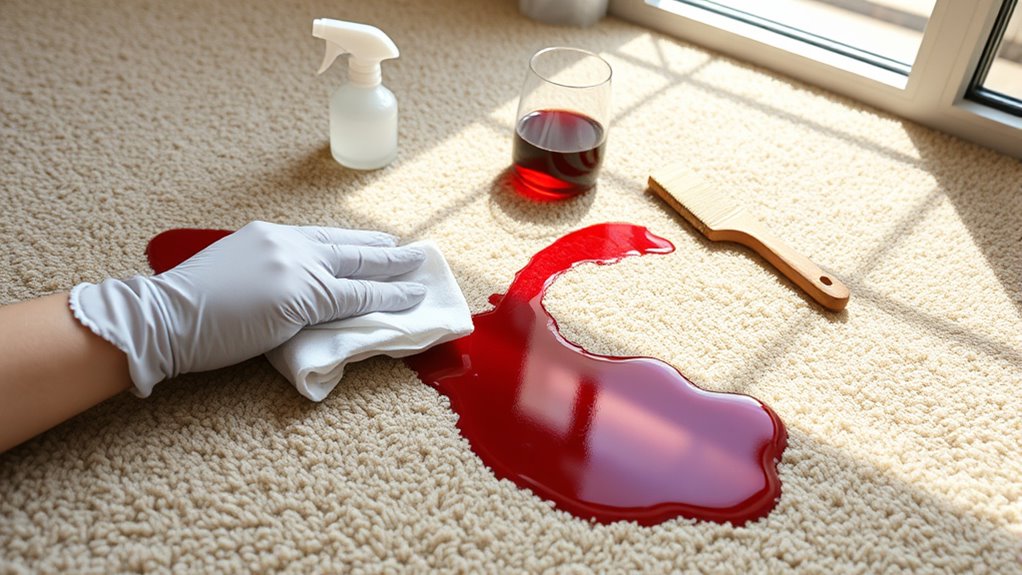 act quickly prevent stains