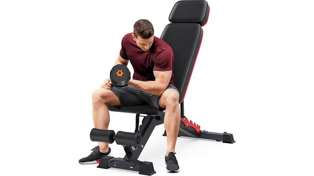 adjustable 1200lbs weight bench