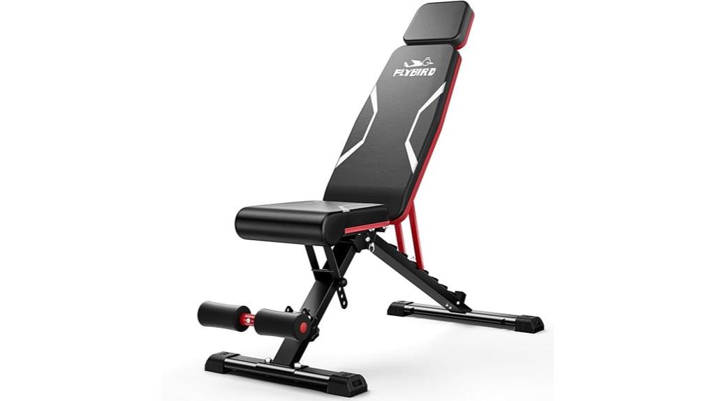 adjustable bench with headrest