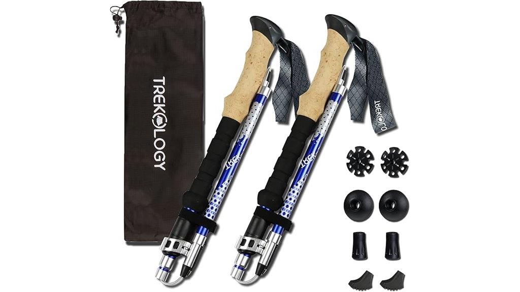 adjustable collapsible trek poles
