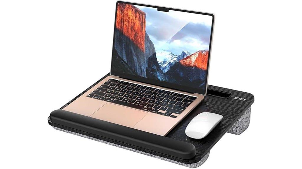 adjustable cushioned laptop stand