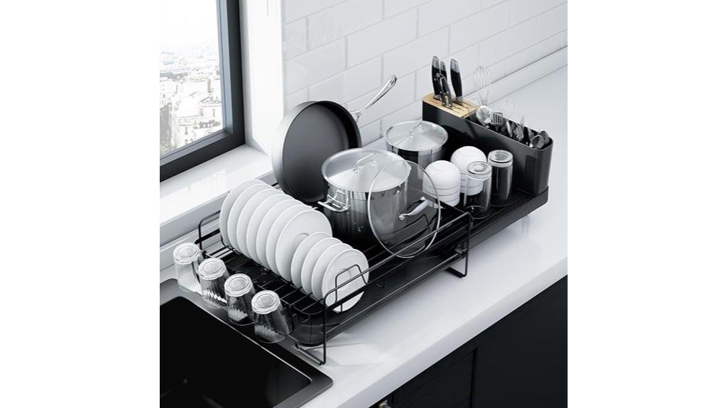 adjustable drying rack with accessories