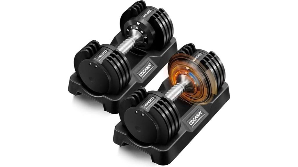 adjustable dumbbell anti slip