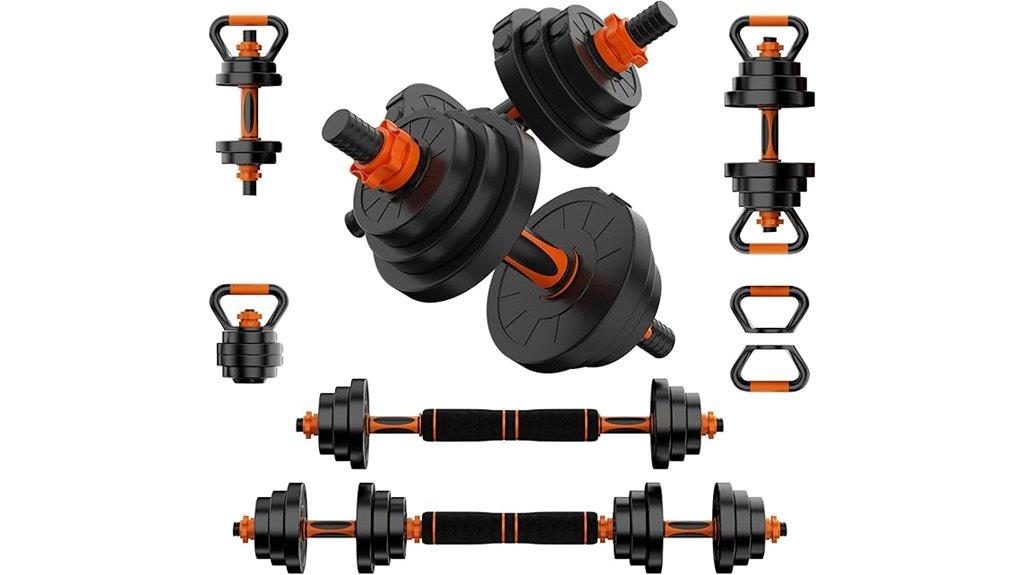 adjustable dumbbell set