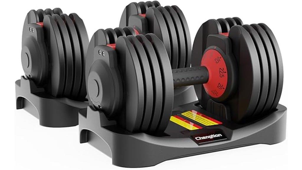 adjustable dumbbells multiple weights