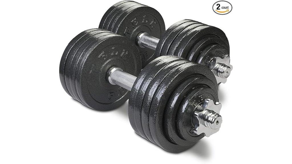 adjustable dumbbells multiple weights