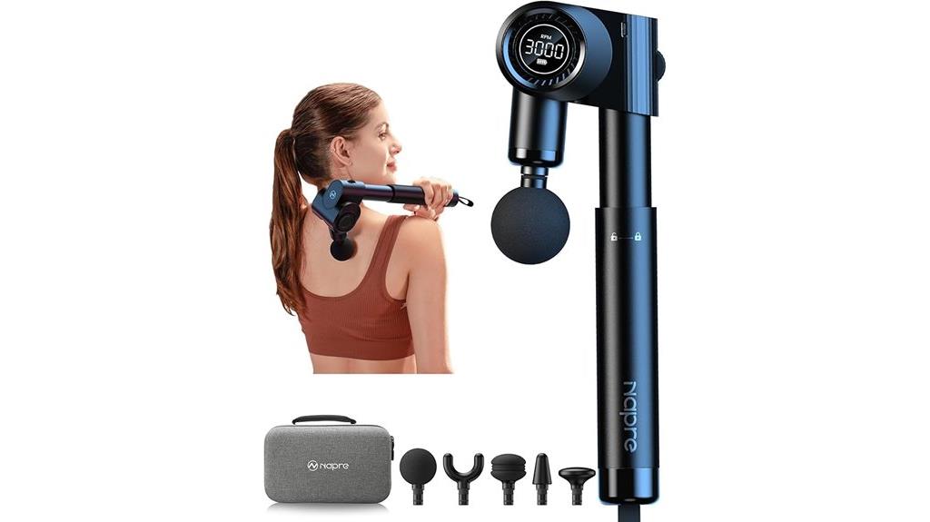 adjustable foldable massage gun