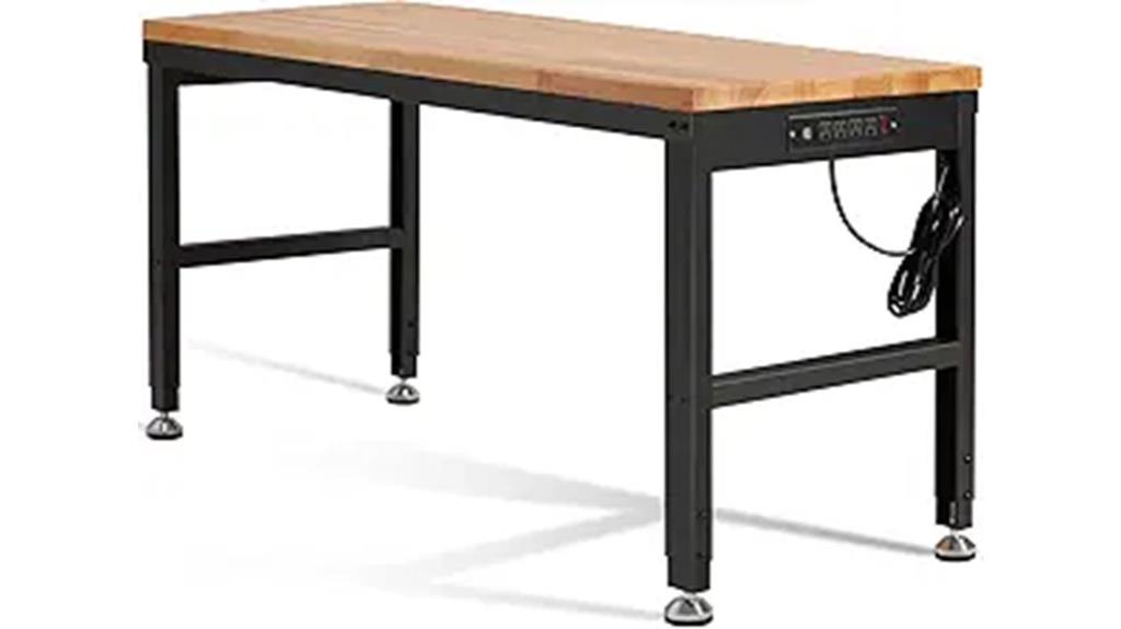 adjustable garage workbench