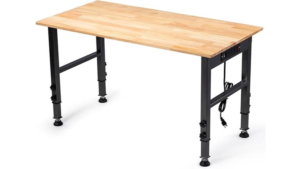 adjustable height workbench