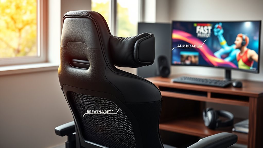 adjustable lumbar and neck support
