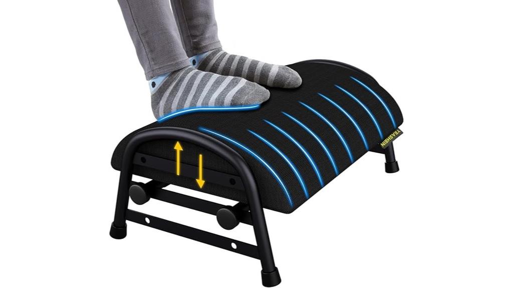 adjustable memory foam footrest