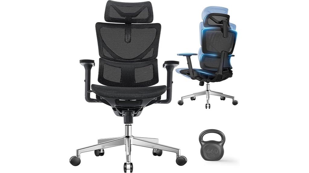 adjustable mesh office chair