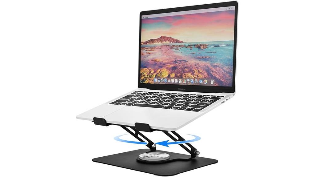 adjustable rotating laptop stand
