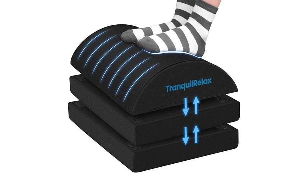 adjustable under desk footrest