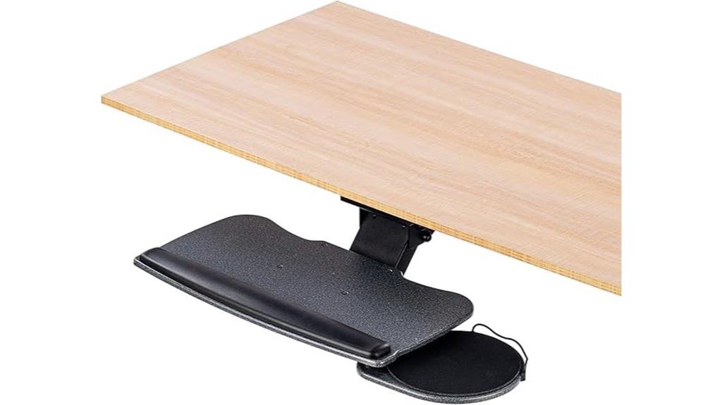 adjustable wrist rest tray