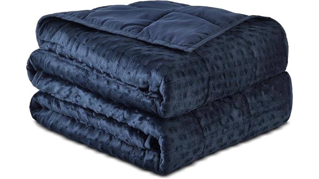adult navy weighted blanket
