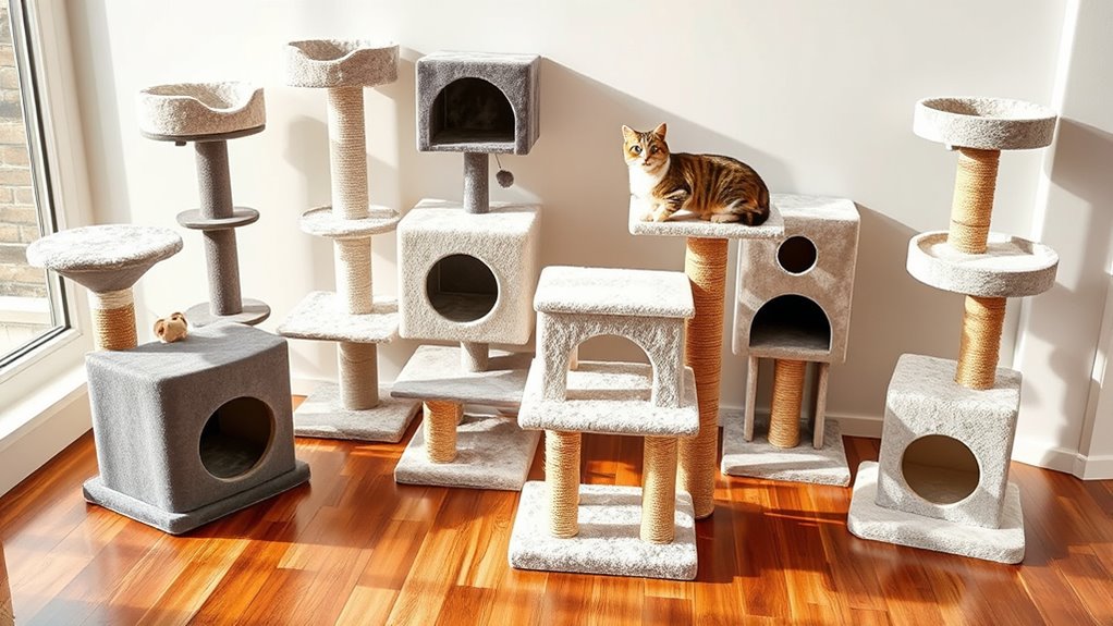 affordable durable multi functional cat trees