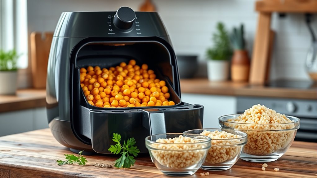 air fryer grain and legume cooking