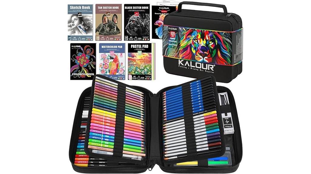 artist drawing supply set