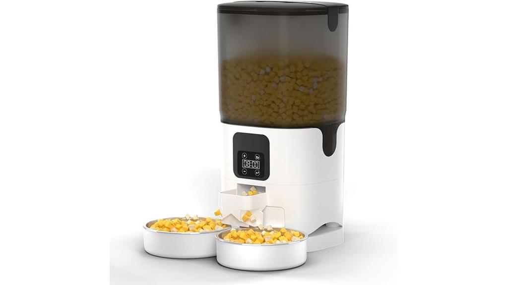 automatic cat feeder with bowls