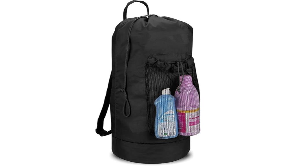 backpack laundry bag closure