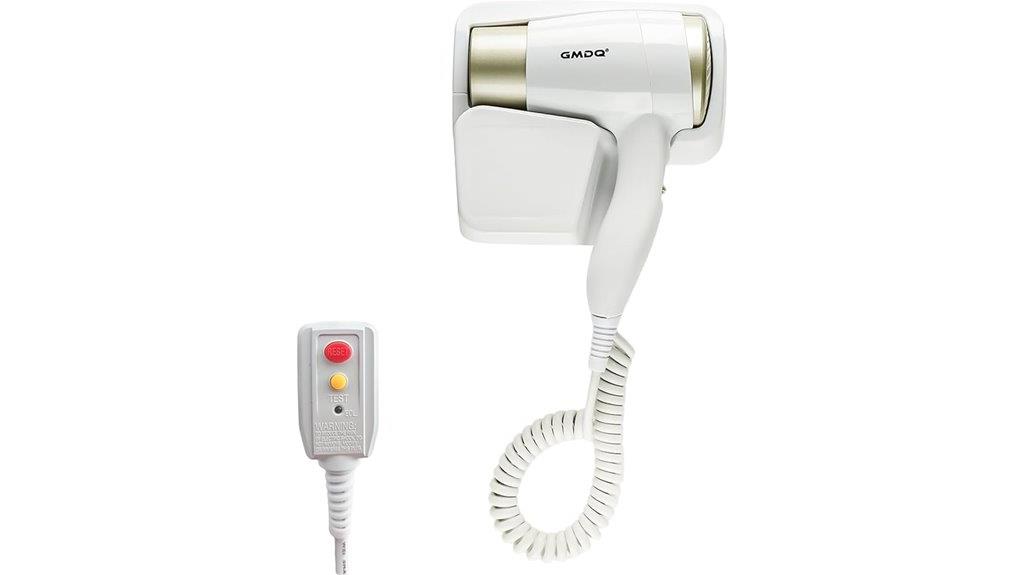 bathroom wall mounted hair dryer