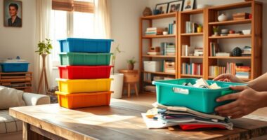 begin home decluttering process