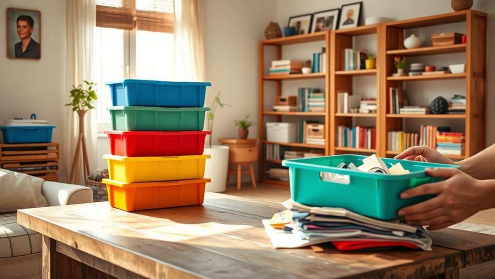 begin home decluttering process
