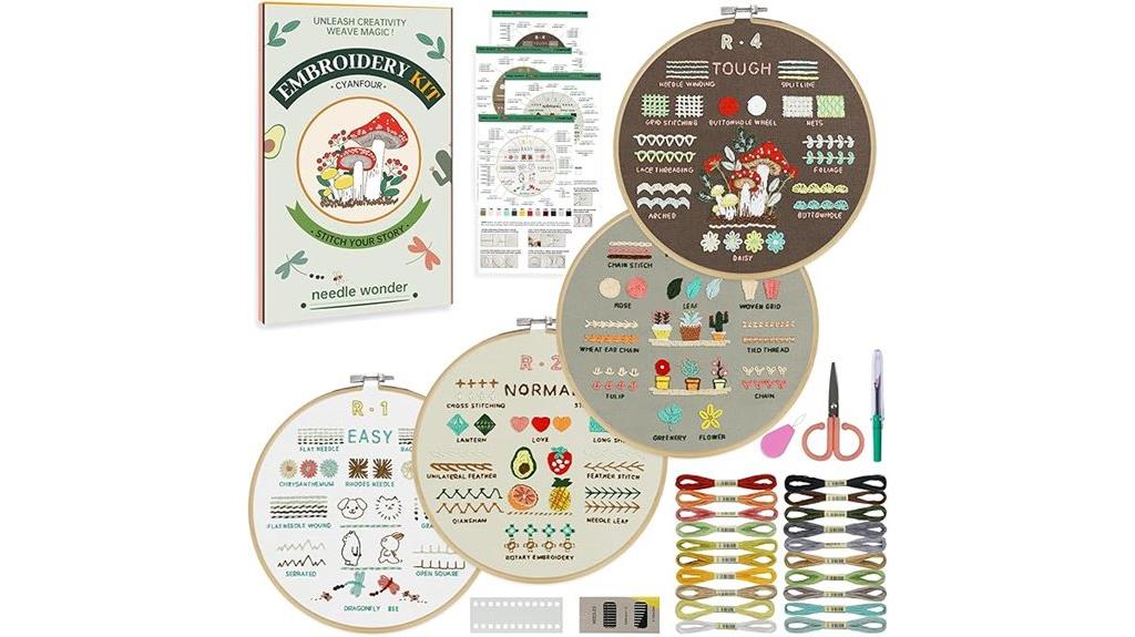 beginner embroidery kit set