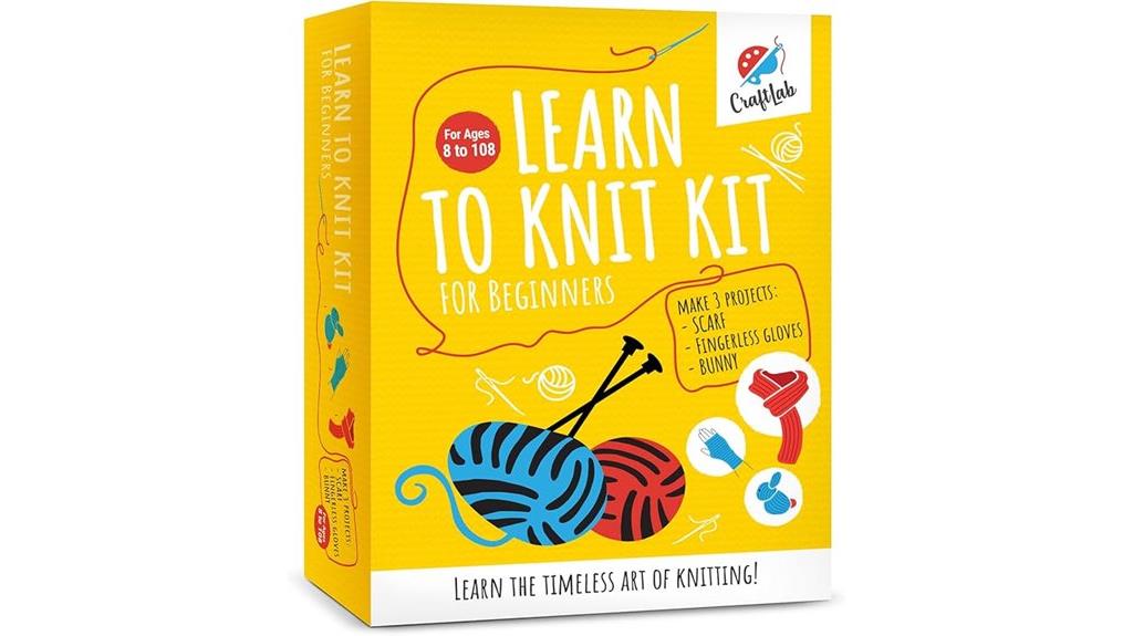 beginner knitting kit bundle
