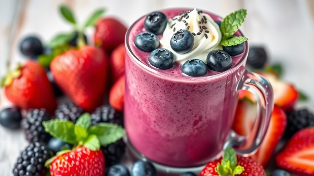 berry rich antioxidant smoothie