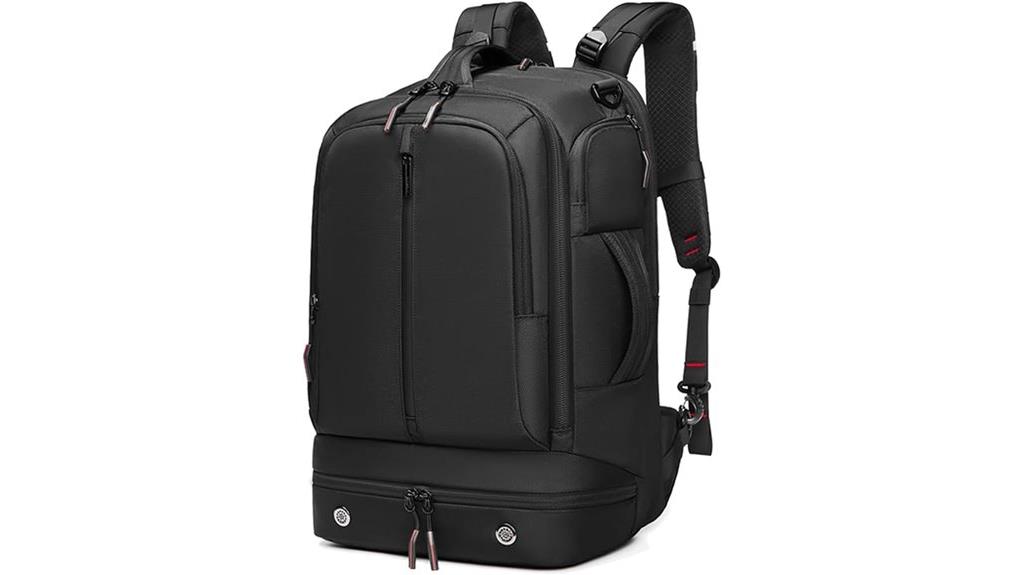 black 33l laptop backpack