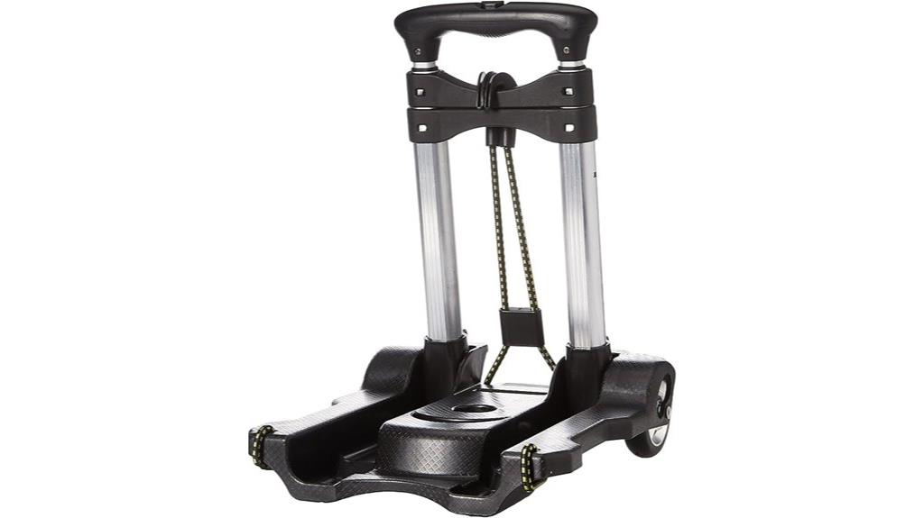 black samsonite folding cart