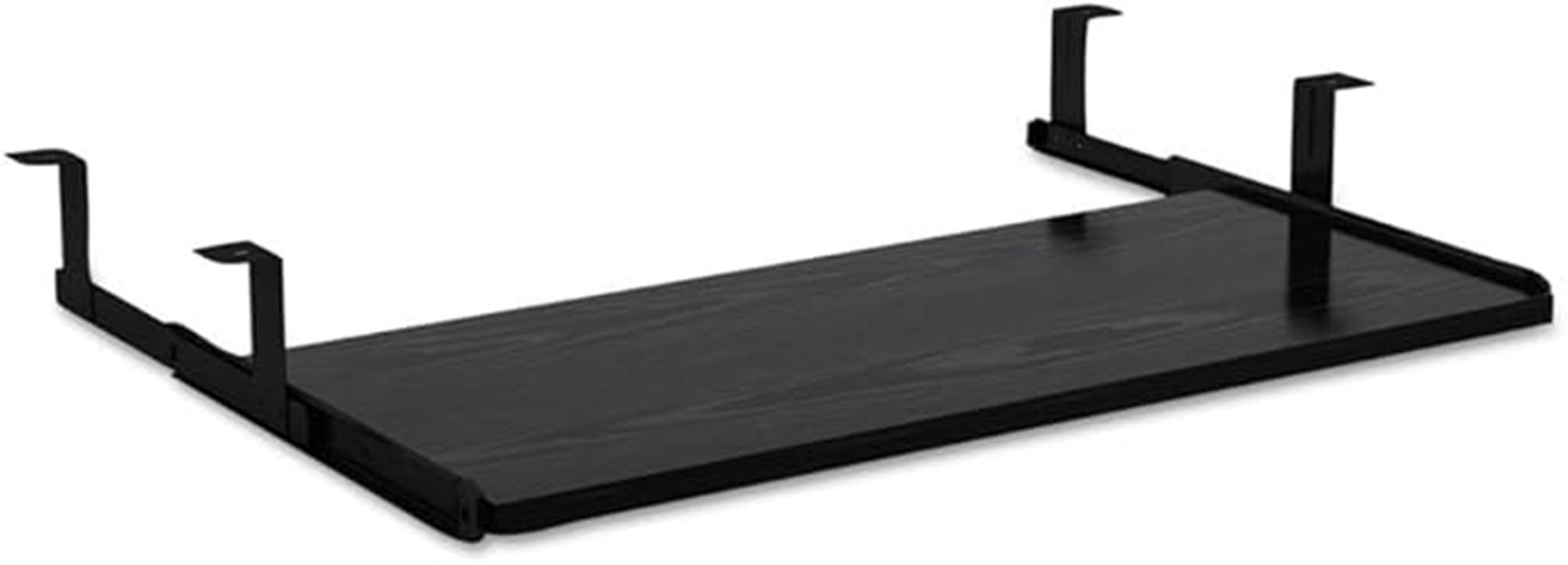 black underdesk keyboard shelf