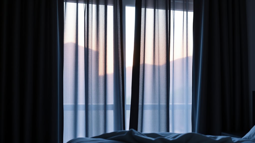 blackout curtains enhance sleep