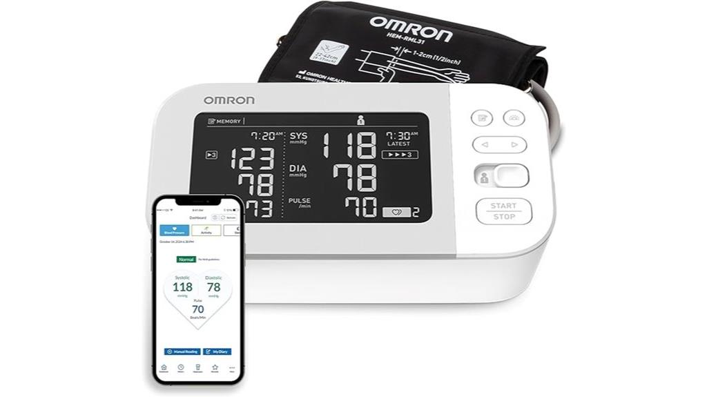 bluetooth enabled blood pressure monitor