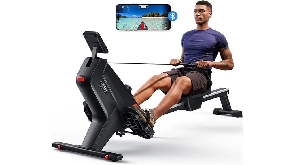 bluetooth resistance rowing machine