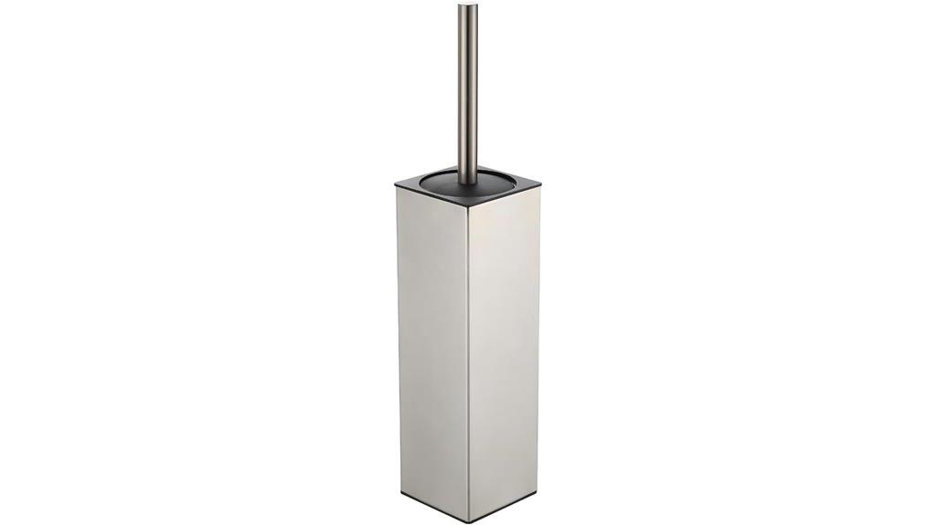 brushed nickel bathroom organizer