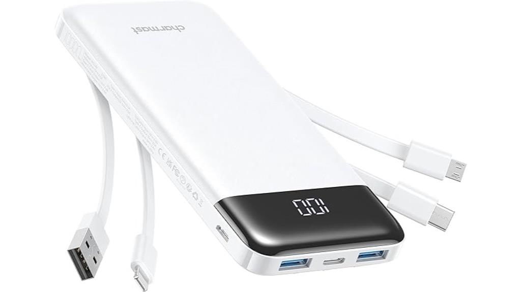 built in cables fast charging